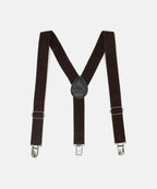 Manet Boys Solid Suspenders - Brown