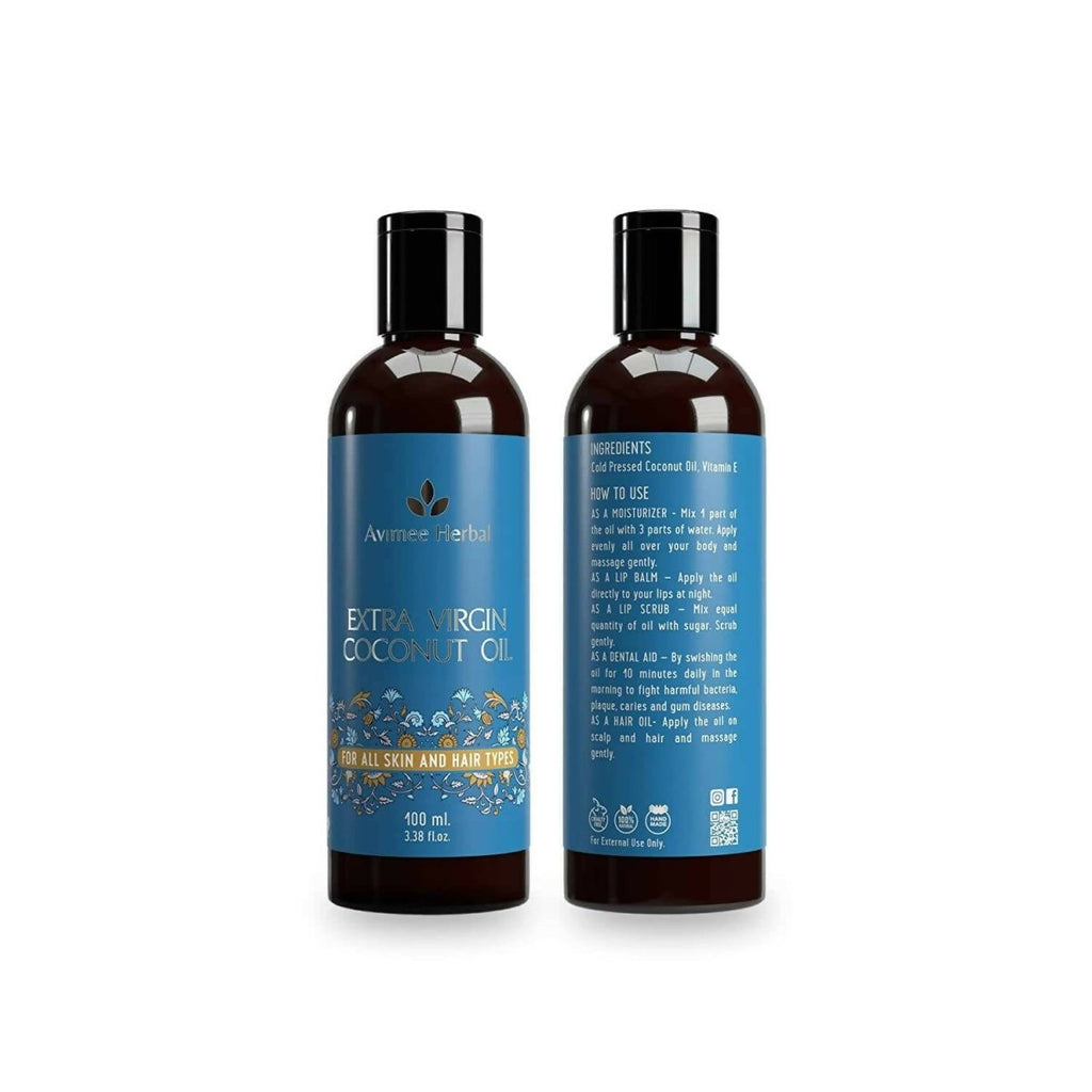 Avimee Herbal Extra Virgin Coconut Oil For Winters, Moisturizes Skin & Hair