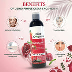 Nake Organica Pomegranate Pimple Clear Face Wash