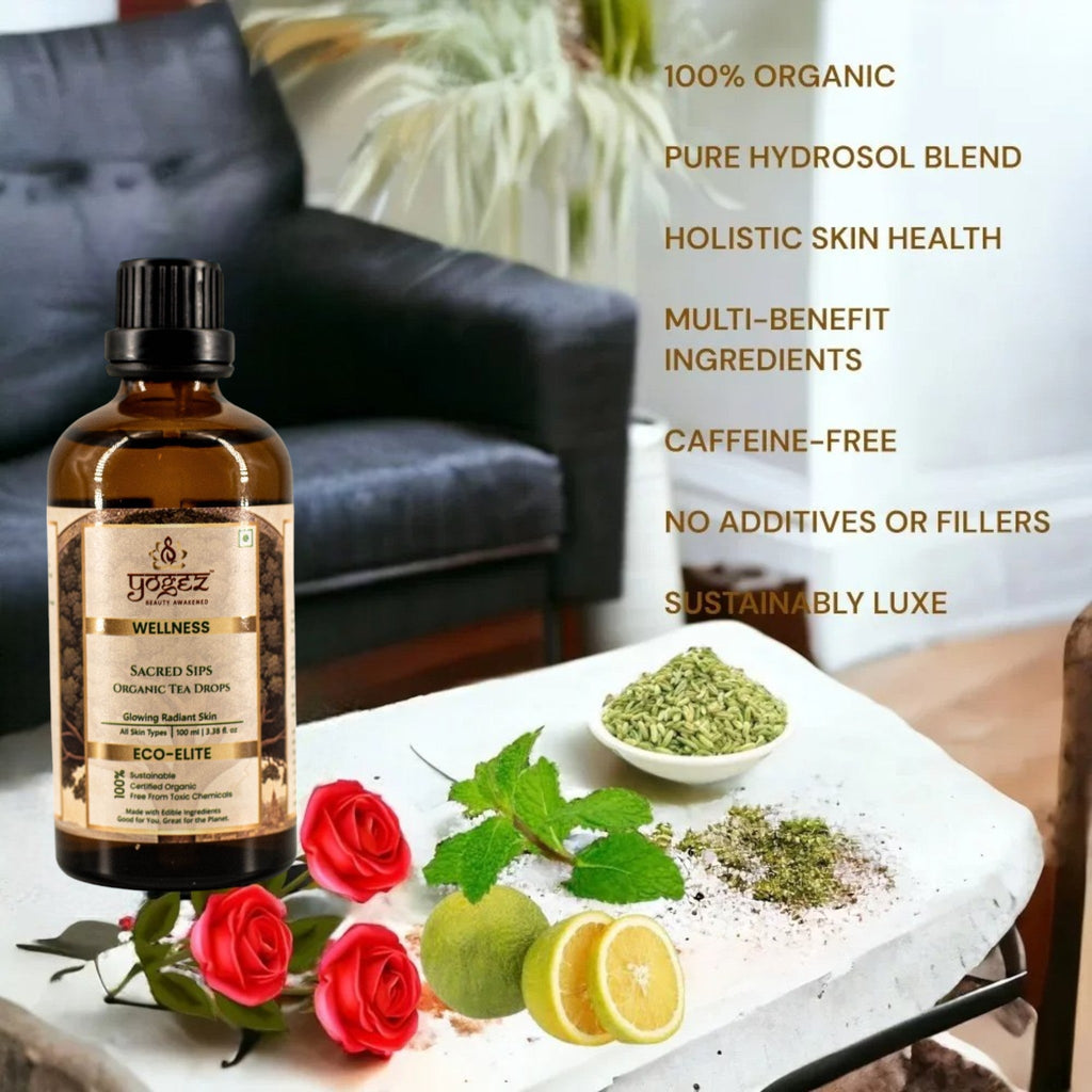 Yogez Sacred Sips Tea Drops- Skin Health
