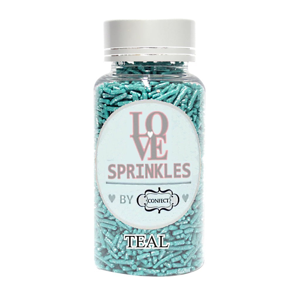 confect teal vermicelli sprinkles 90 gms