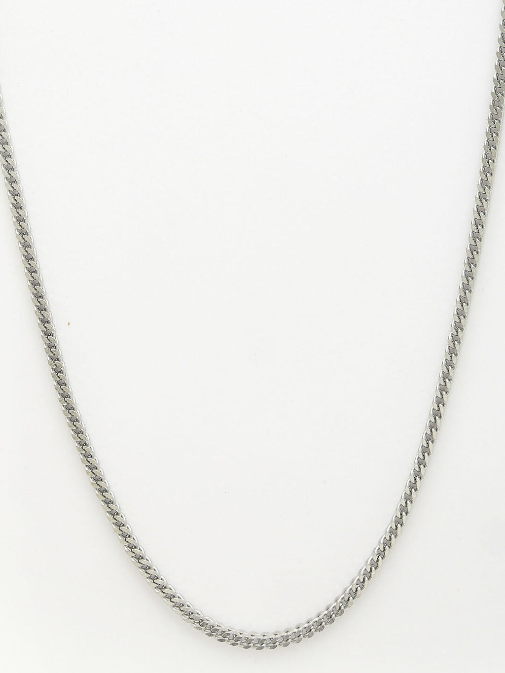 NVR Men's Silver-Plated Stainless Steel Chain