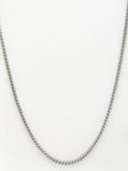 NVR Men's Silver-Plated Stainless Steel Chain
