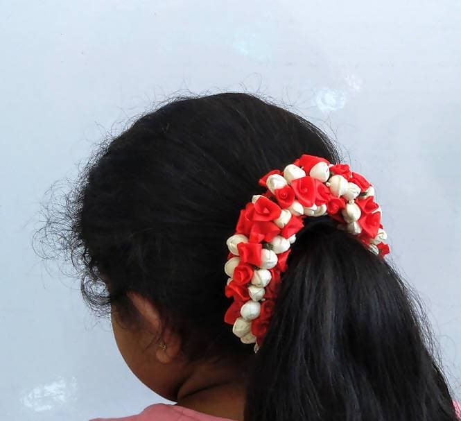 Orange Flower Mogra Gajra