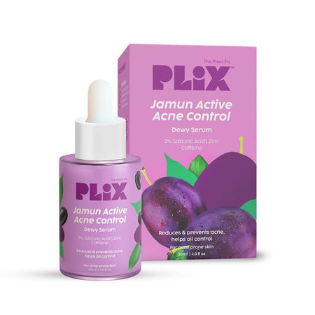 PLIX The Plant Fix 2% Salicylic Acid Jamun Active Acne Control Dewy Serum For Active Acne & Dark Spot Reduction