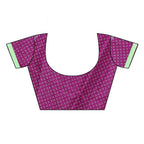 Vamika Purple Mirror Work With Jhalar Khadi Blouses