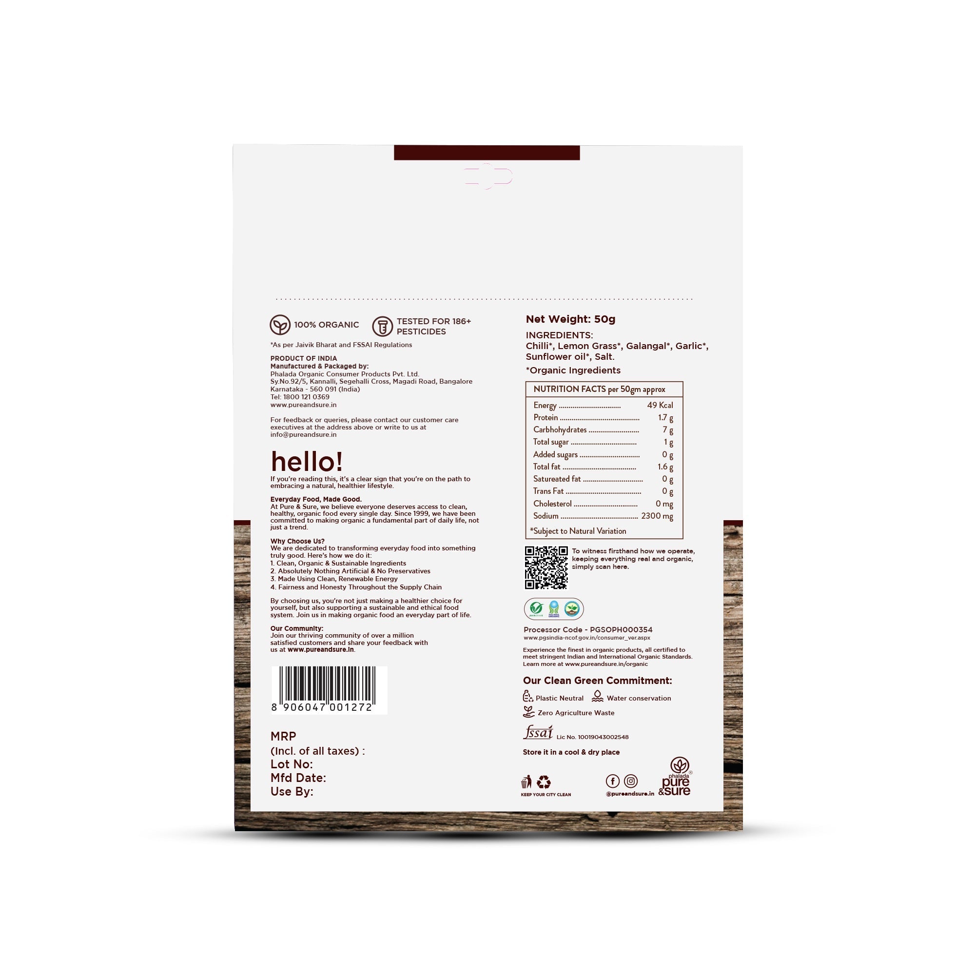 Pure & Sure Organic Red Curry Paste - Distacart