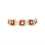 Nuyug 22K Gold Plated Red Serene Pochi Bangles - Distacart