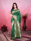 Vedant Vastram Banarasi Silk Fashion Saree - Green