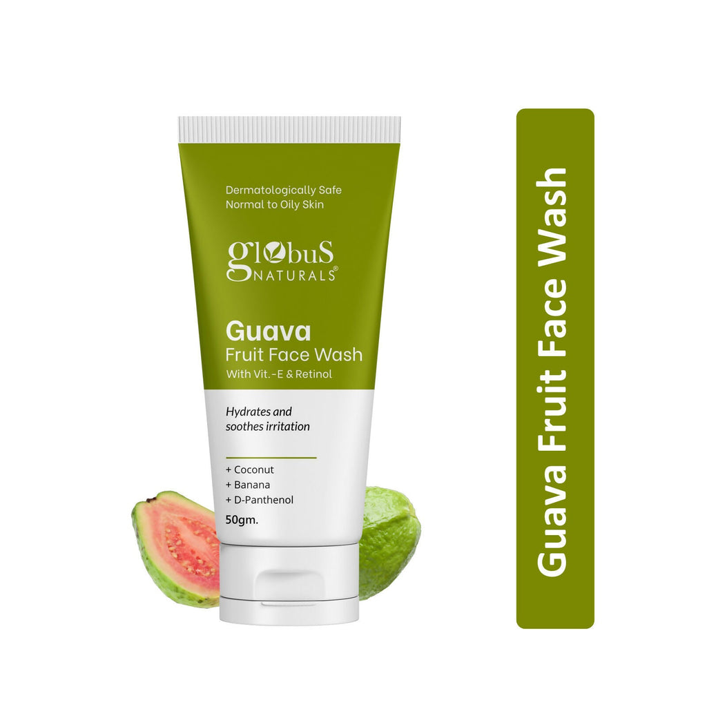 Globus Naturals Guava Fruit Face Wash with Vitamin E & Retinol - Distacart
