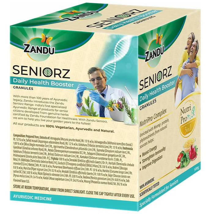Zandu Seniorz Daily Health Booster Granules - Distacart