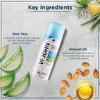 VI-JOHN Dermatologically Tested Premium Claming Aqua Shaving Foam Enriched with Aloevera & Almond Oil Free From Silicone, Paraben & Mineral Oil - Distacart