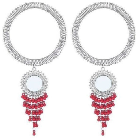 MS Fashion India Stylish And Trendy Pink Pearls Hanging Bangles