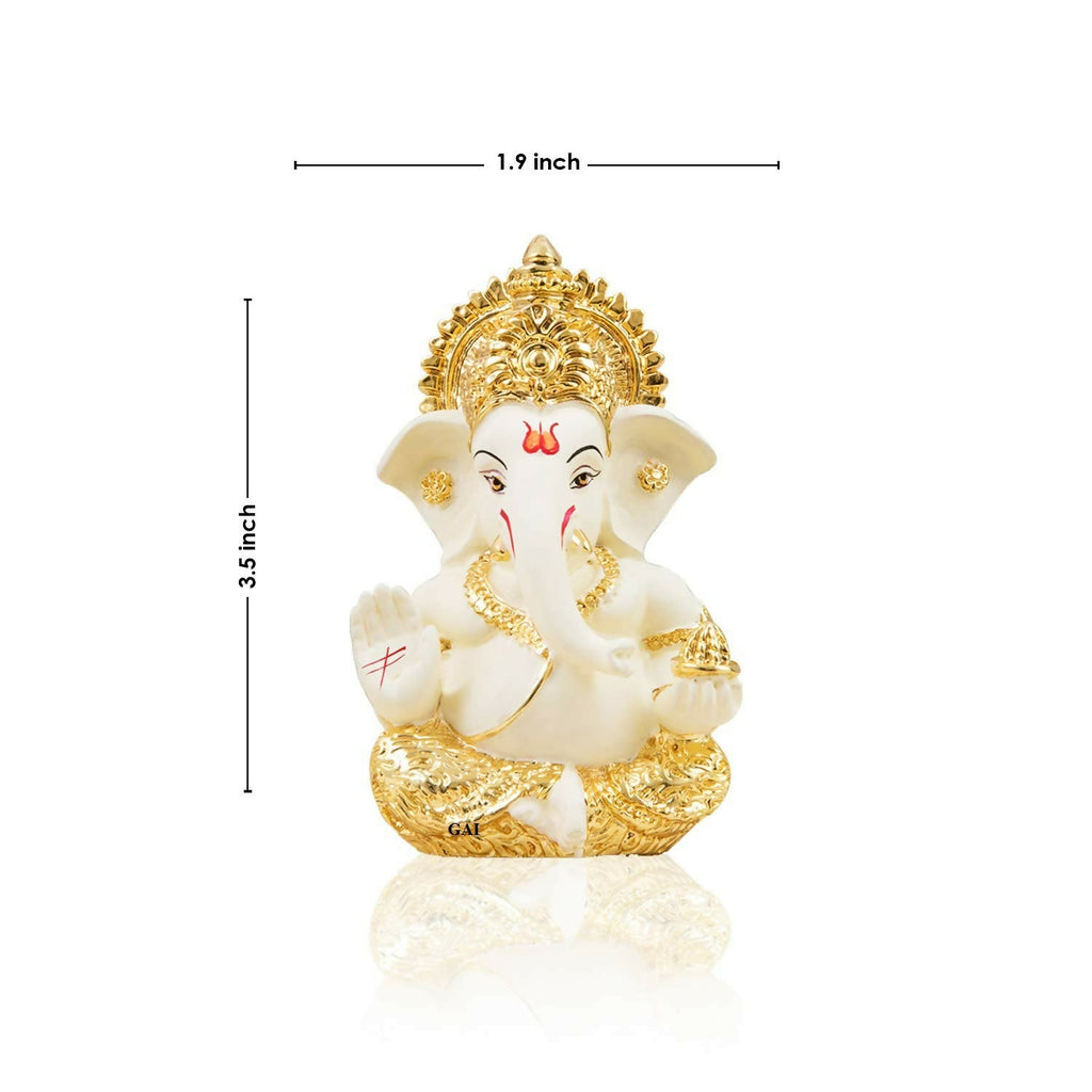 Gold Art India Ceramic Ganesh Idol
