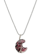 Women's Silver-Toned Purple Silver-Plated Handcrafted Chain - Ruby Raang - Distacart