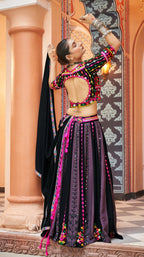 AI Fashion Multi Color Viscose Rayon Designer Navratri Lehenga Choli Collection