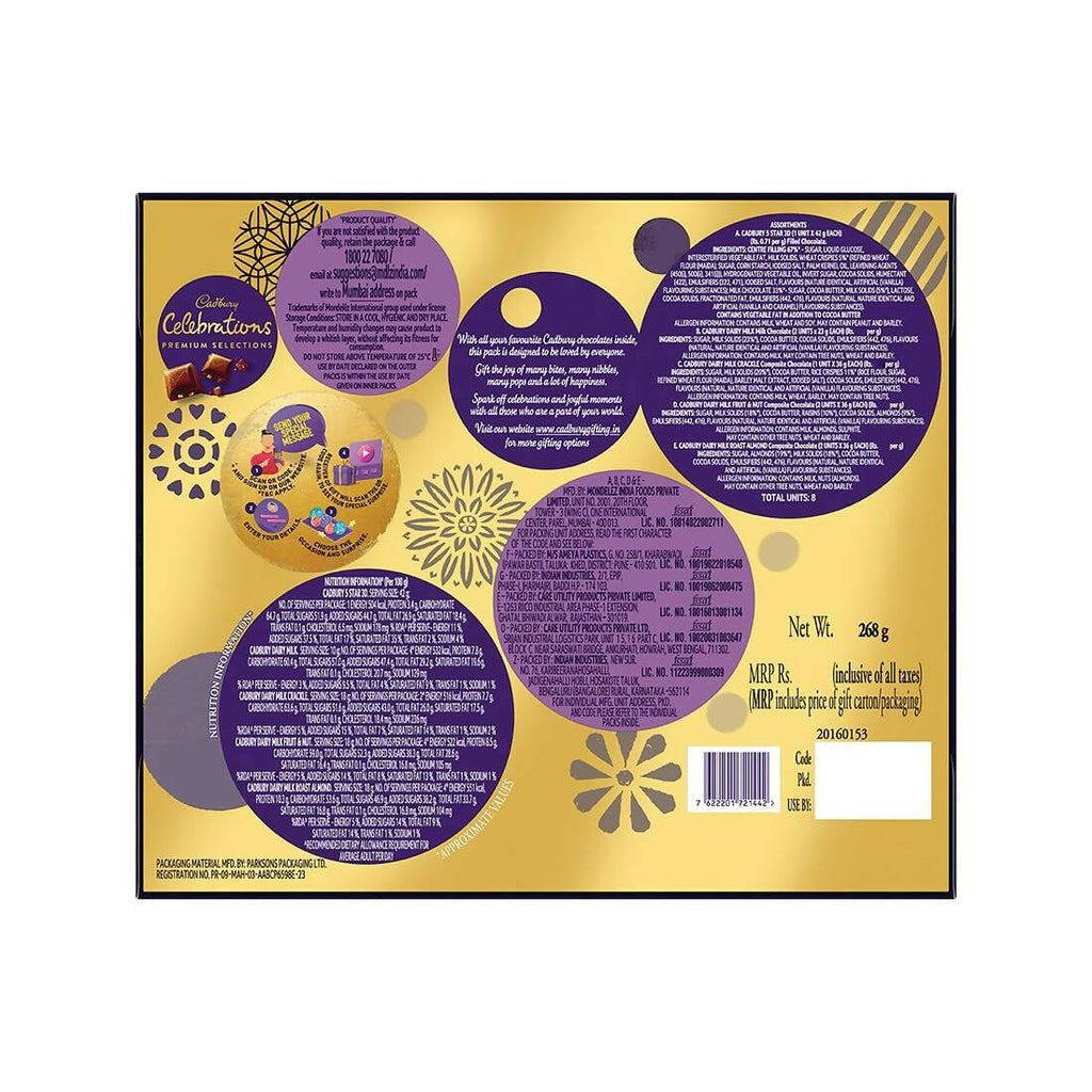 Cadbury Celebrations Premium Selections Chocolates Gift Pack