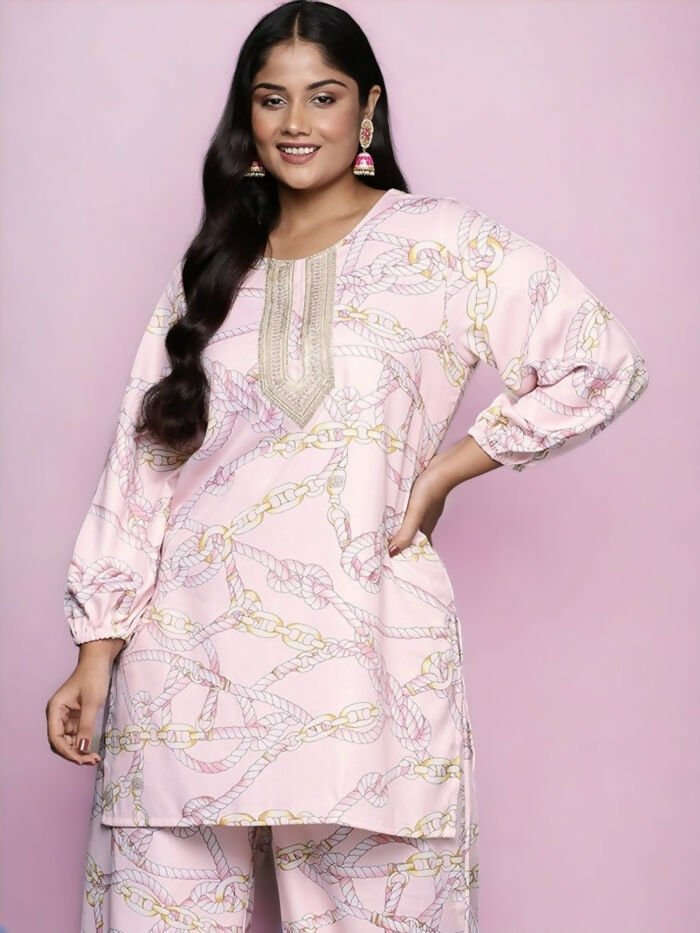 Ahalyaa Women's Traditional wear Tunic - Pink