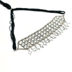 Mominos Fashion Johar Kamal Oxidised Silver-Plated Alloy Finish Mirror Choker For Women - Distacart