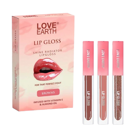 Love Earth Liquid Lip Gloss - Browns