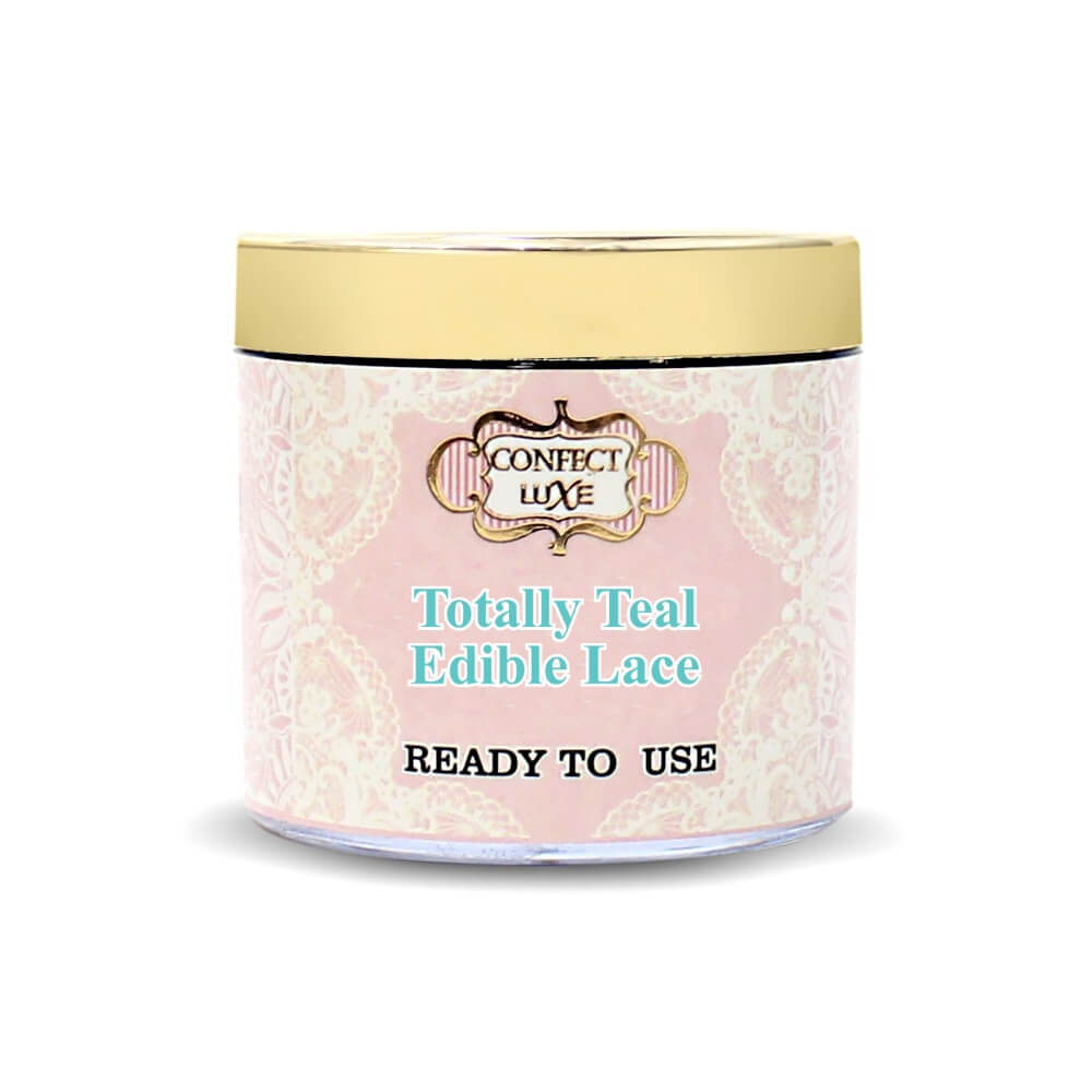 confect totally teal edible lace 100 gms