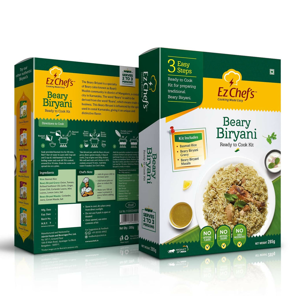 Ez Chef's Beary Biryani Kit - Mangalore's Famous Biryani - Distacart