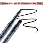 Kay Beauty By Katrina Kaif Waterproof Smokey Kajal with Smudger - Raven Hue