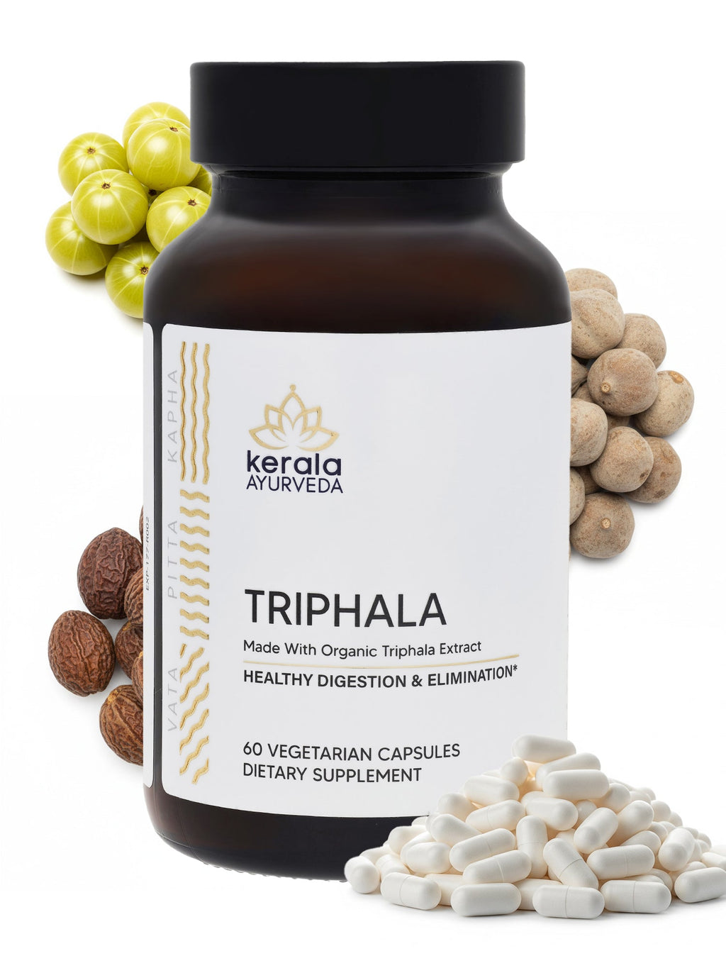 Kerala Ayurveda USA Triphala Veg Capsules