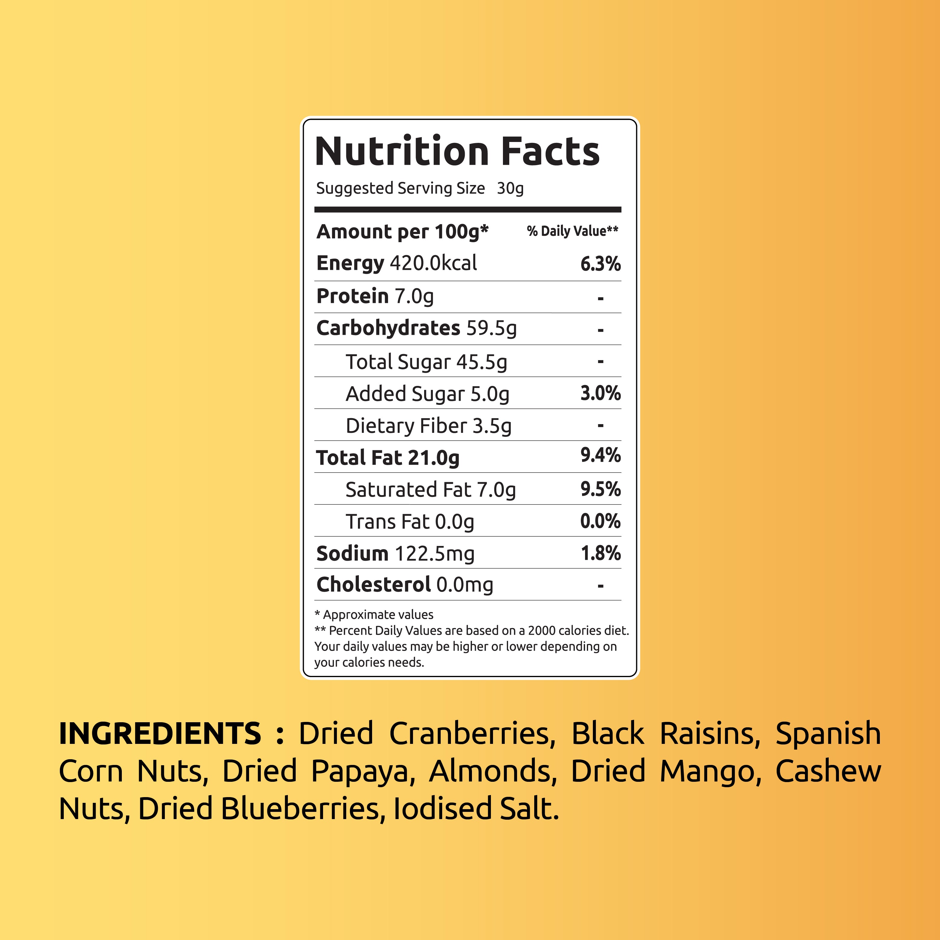 tropicalsavourysnackmix160g