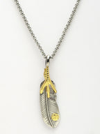 NVR Men's Silver-Plated Stainless Steel Pendant with Chain