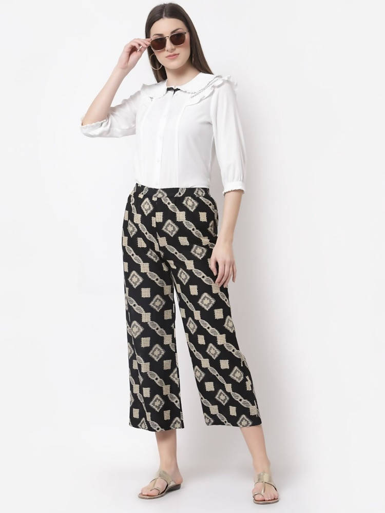 Myshka Multicolor Cotton Printed Palazzo