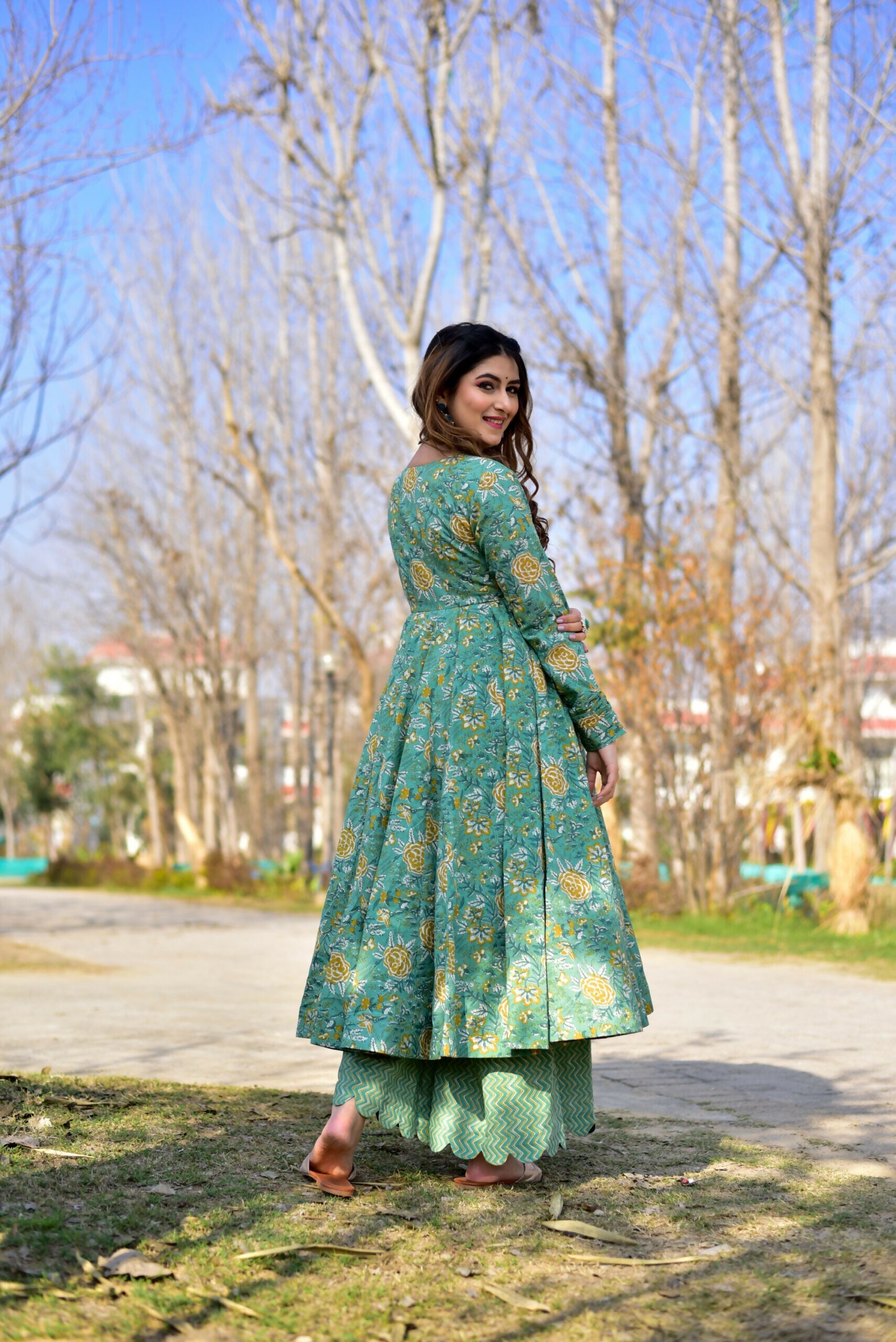 Aayaa Pure Cotton Silk Suit With Heavy Digital Print - Multi Color - Distacart