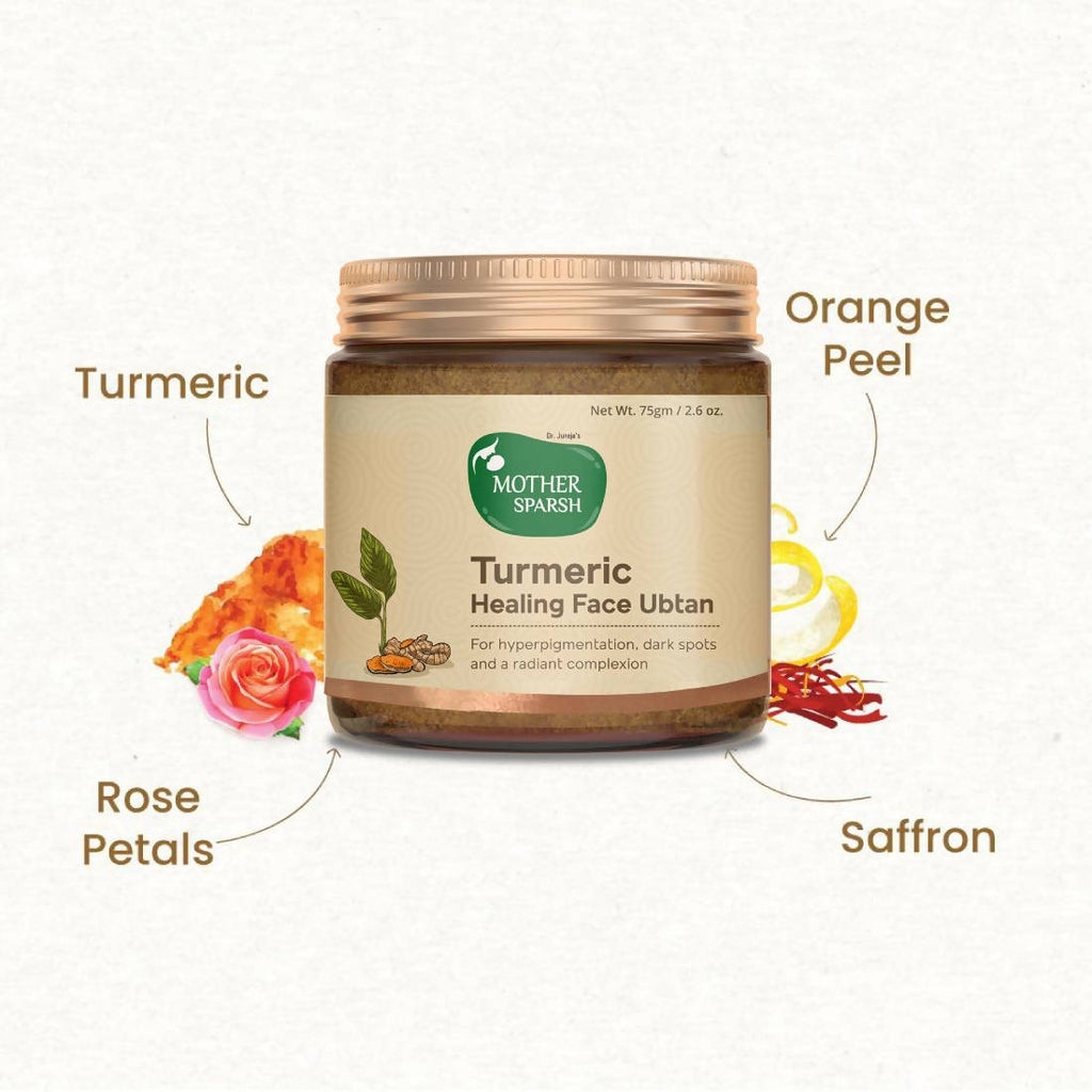 Mother Sparsh Turmeric & Kashmiri Saffron Face Ubtan Powder