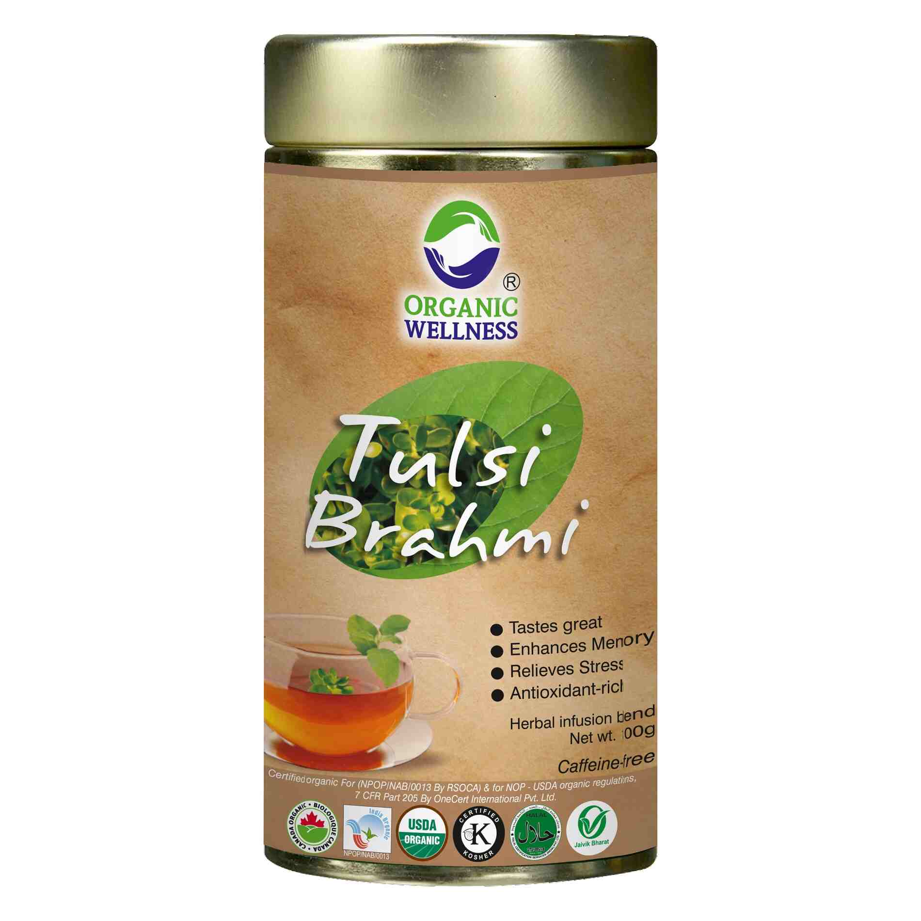 Organic Wellness Ow'Real Tulsi Brahmi Tin Pack - Distacart