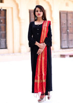 Cheera Hot Black Gotta Suit Set