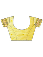 Shree Shyam Fashion Linen Cotton Yellow Saree - Distacart