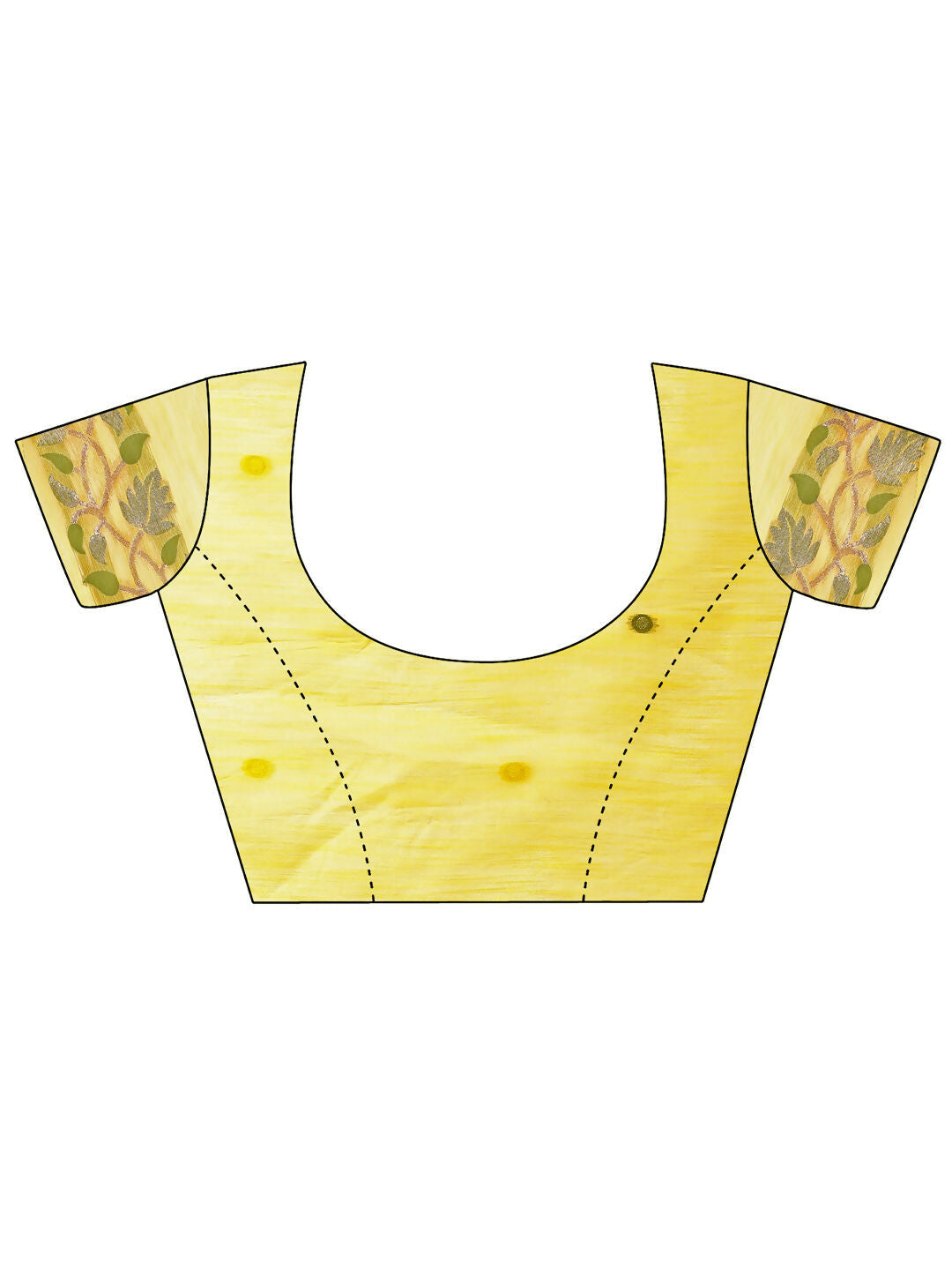 Shree Shyam Fashion Linen Cotton Yellow Saree - Distacart