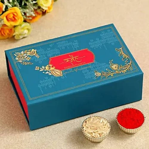 Folk Style Lumba Rakhi Set & Silk Chocolates online