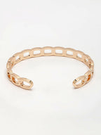 NVR Men's Rose Gold Metal Cuff Bracelet - Distacart