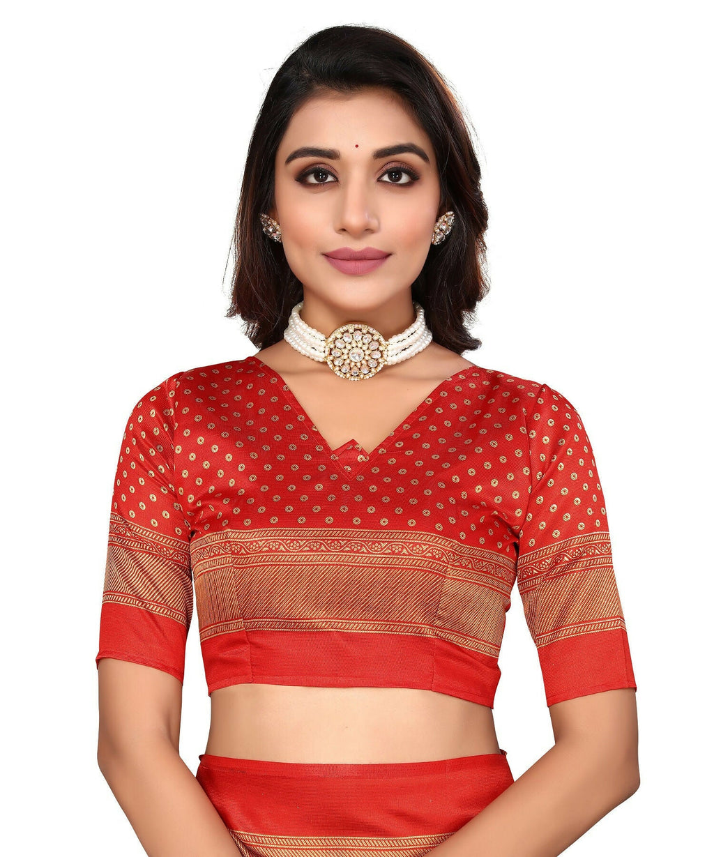Vamika Black Printed Art Silk Saree