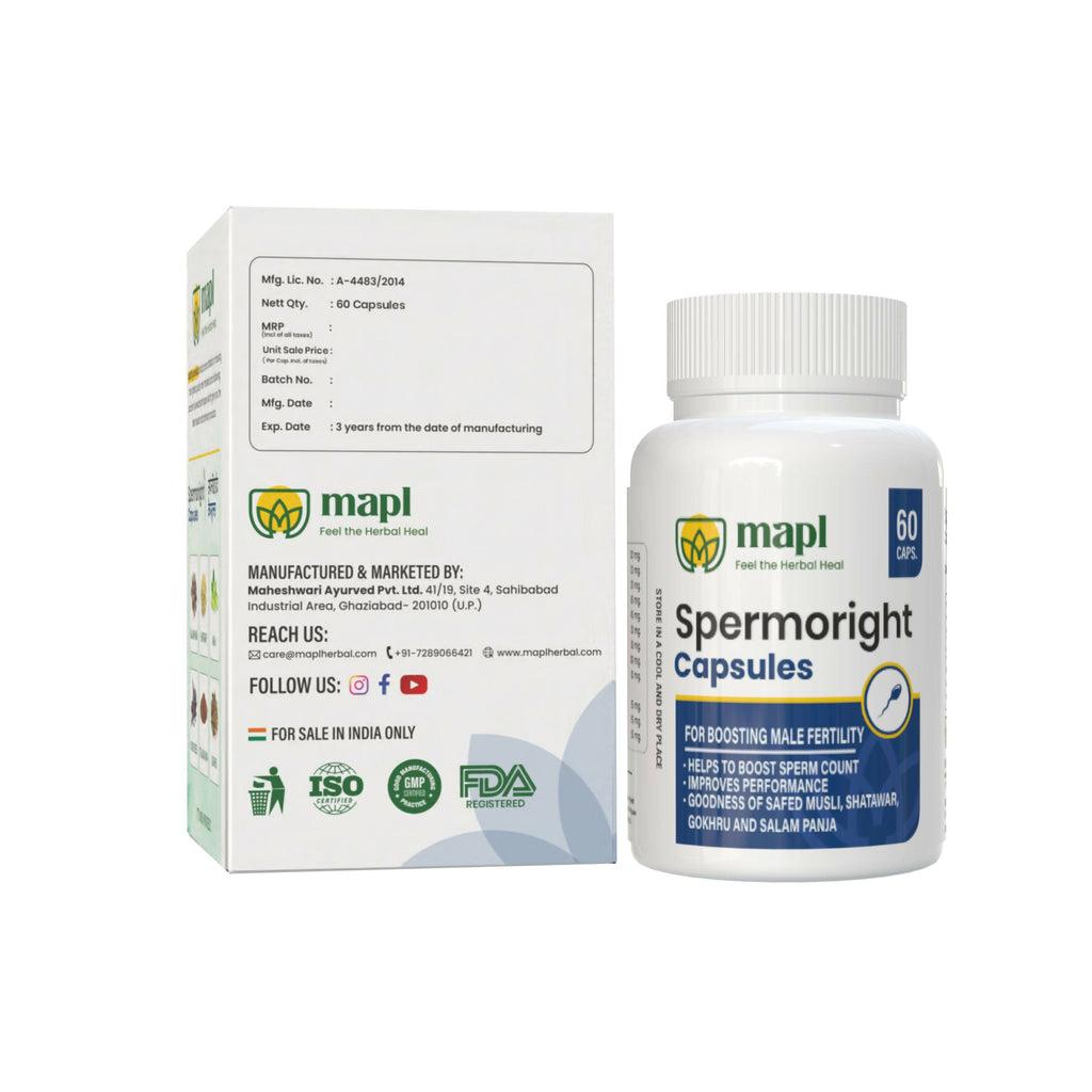 MAPL Spermoright Capsule Sperm Booster For Mens - Distacart