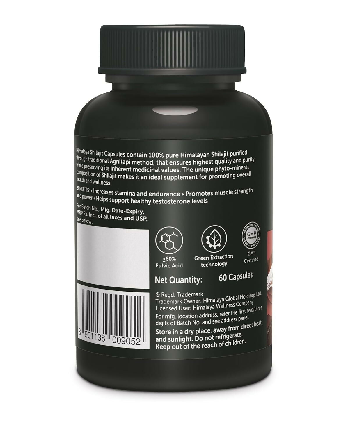 Himalaya Herbals SJ Capsules For Supports Healthy Testosterone Levels - Distacart