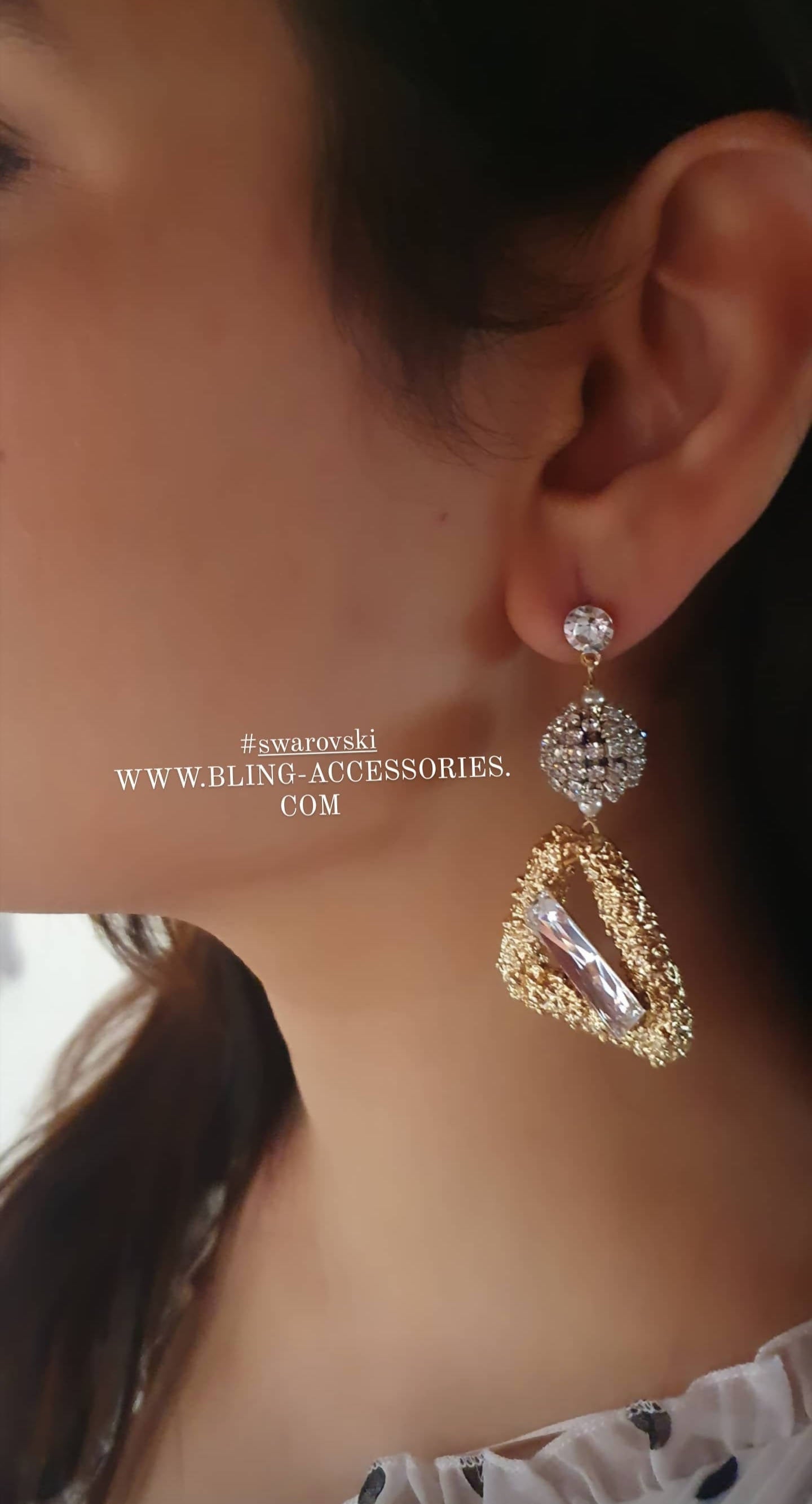 Bling Accessories Swarovski Crystal Earrings - Distacart