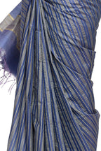 Mominos Fashion Royal Blue Color Bhagalpuri Saree