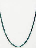 NVR Men's Green Rhodium-Plated Stainless Steel Chain