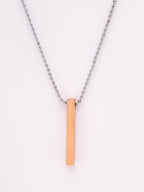 NVR Men Copper Plated Geomatric Pendent With Chain