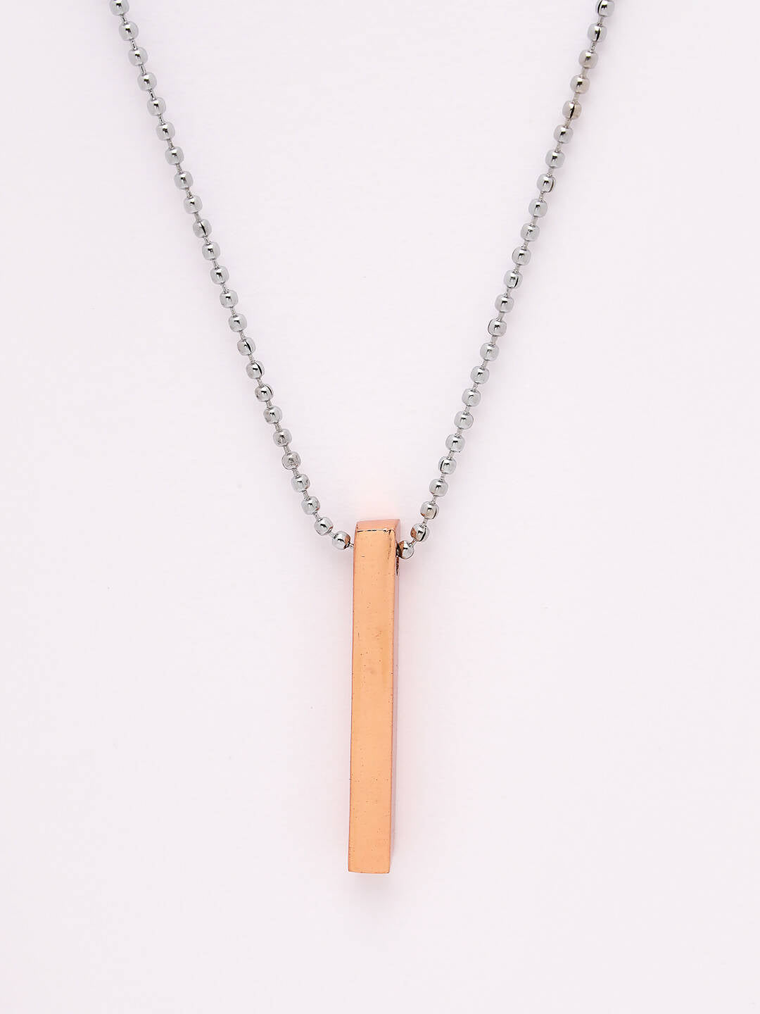 NVR Men Copper Plated Geomatric Pendent With Chain