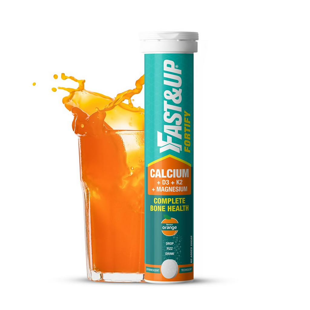 Fast&Up Fortify - Calcium with Essential Vitamin D3 Tablets - Orange Flavour - Distacart