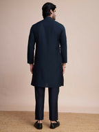 Vastranavya Traditional Festival Wear Pure Silk Thread & Sequence Embroidered Work Kurta
