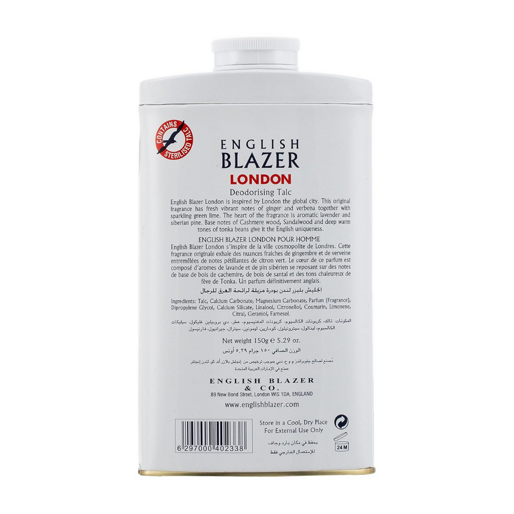 English blazer London Deodorizing Talc